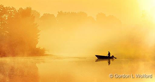 Foggy Sunrise Fisherman_45704-6.jpg - Photographed along the Rideau Canal Waterway near Smiths Falls, Ontario, Canada.